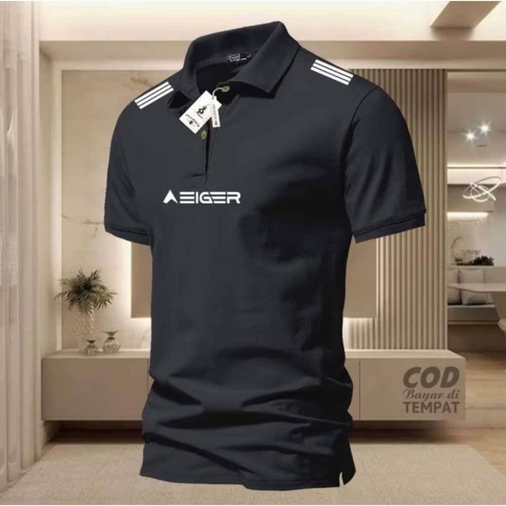 COD Polo Pria Lengan Pendek 3197 Dahu Putih/Kaos Kerah Cotton Premium/Kaos Polo Wangki dewasaTerbar