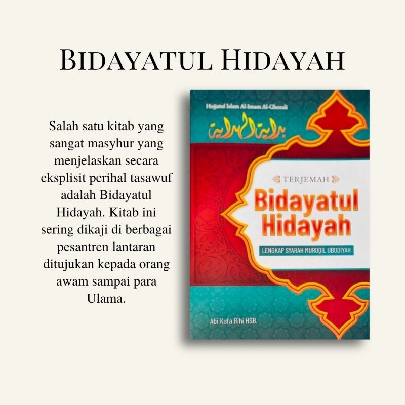 Terjemah Kitab Bidayatul Hidayah 3 Bahasa II Terjemah Kitab Bidayatul Hidayah Murah