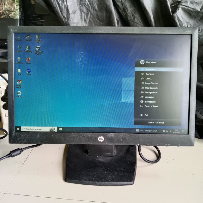 Obral Murah Monitor Hp 19 Inch LED/LCD Minus