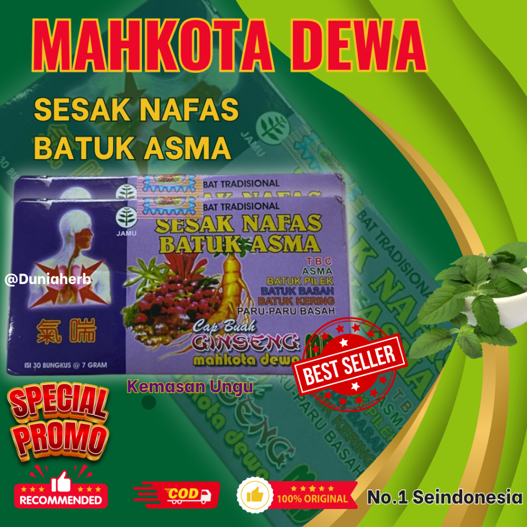 

Serbuk Mahkota Dewa Sesak Nafas