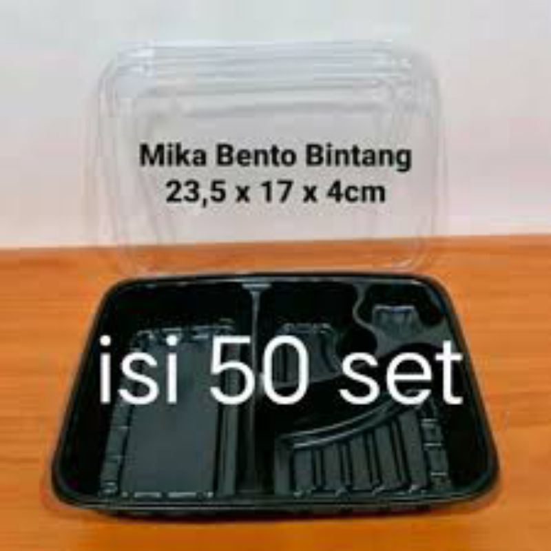 bento mika sekat 4 eceran isi 50 pcs