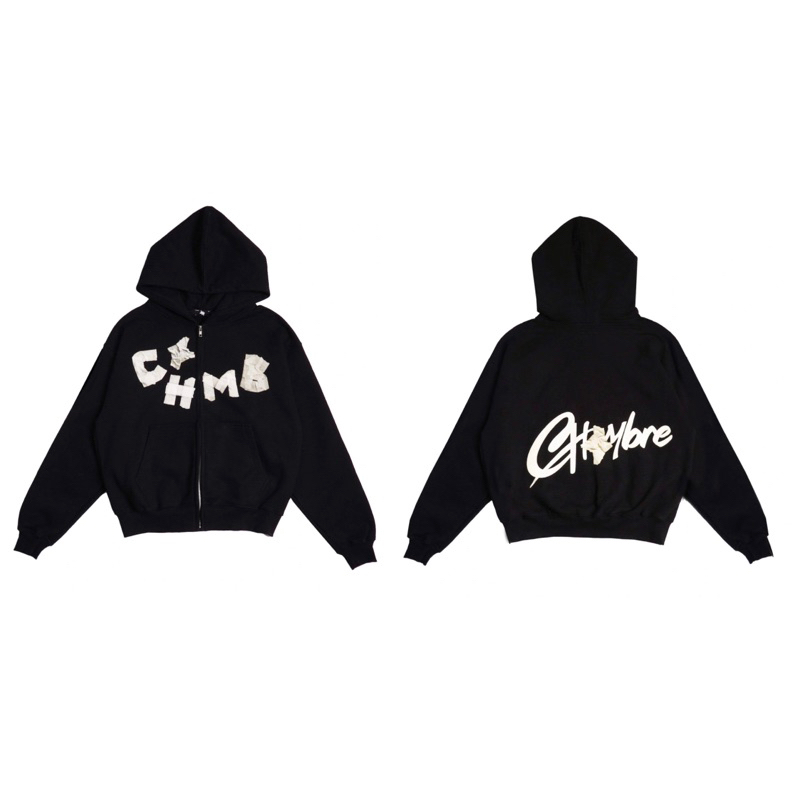 (ORIGINAL 100%) BOXY ZIP HOODIE CHAMBRE MASKING TAPE