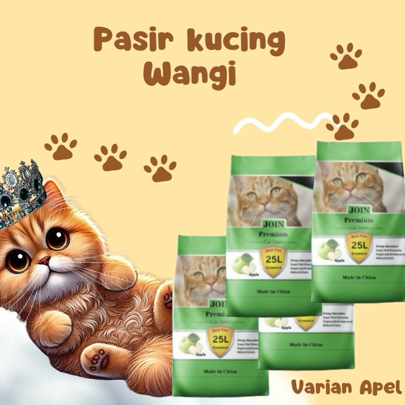 PUMPKIN - Pasir Kucing Gumpal Wangi Join 25 Liter