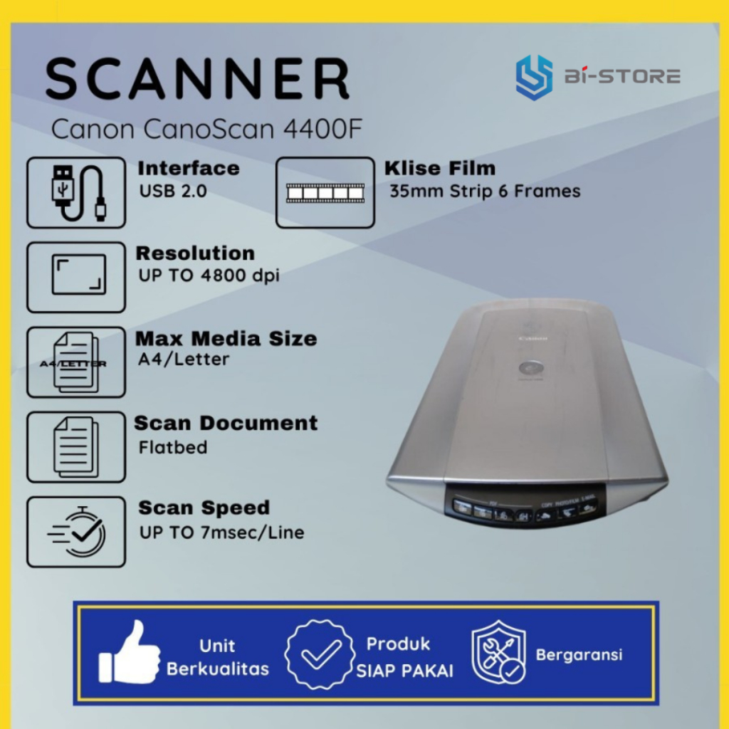 Scanner A4 Canon CanoScan 4400F Hasil Scan Bagus