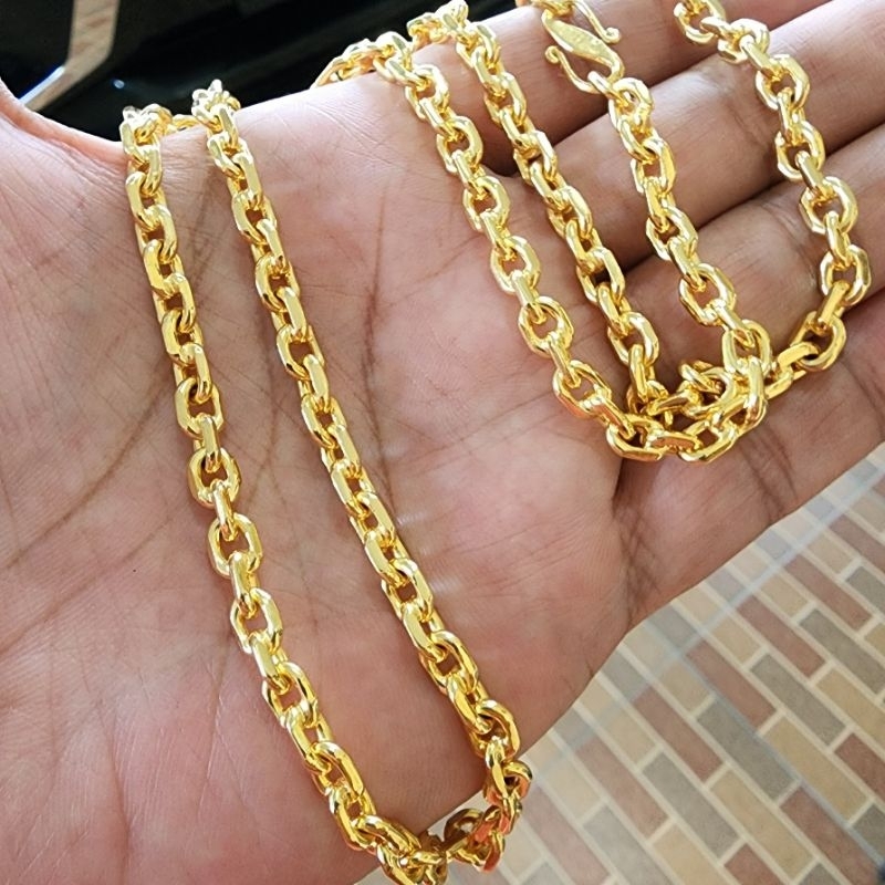 Kalung nori besar lapis emas 24k