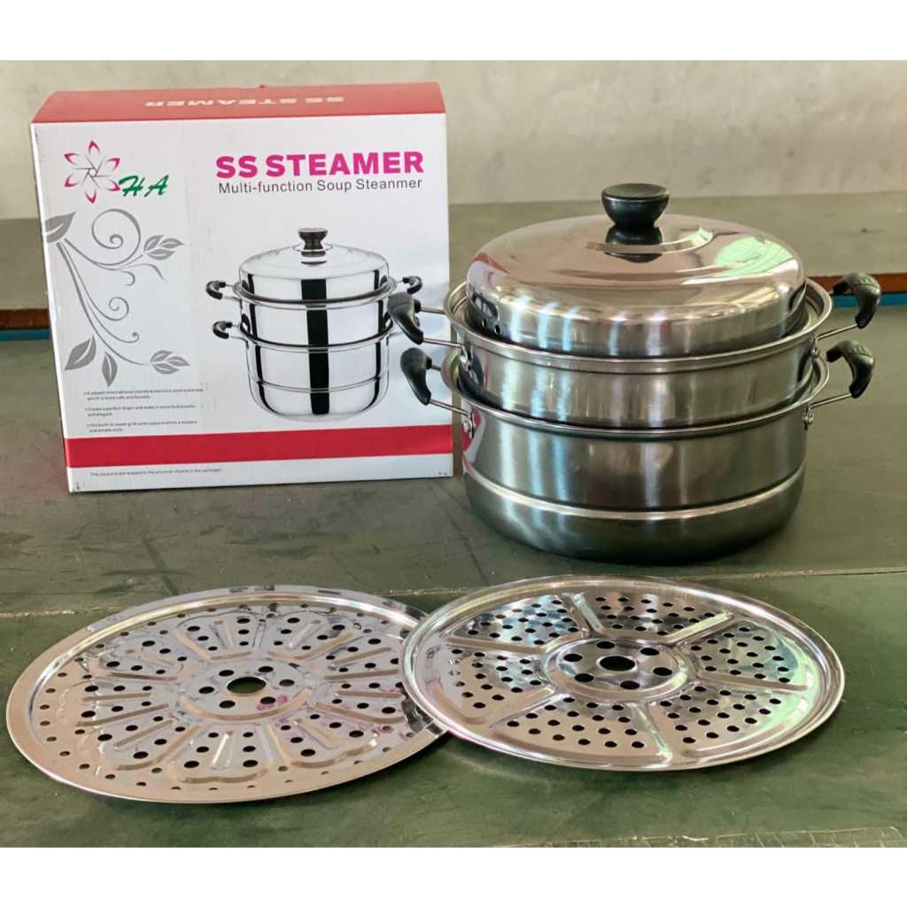 Panci stainless 3 susun/alat masak kukus