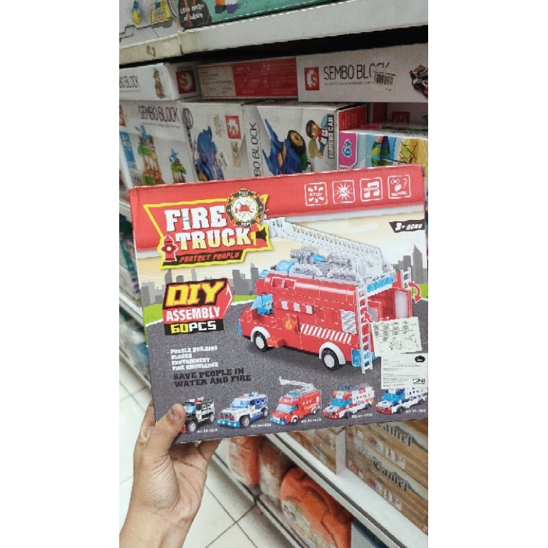 Toko AS fire truck Lego damkar