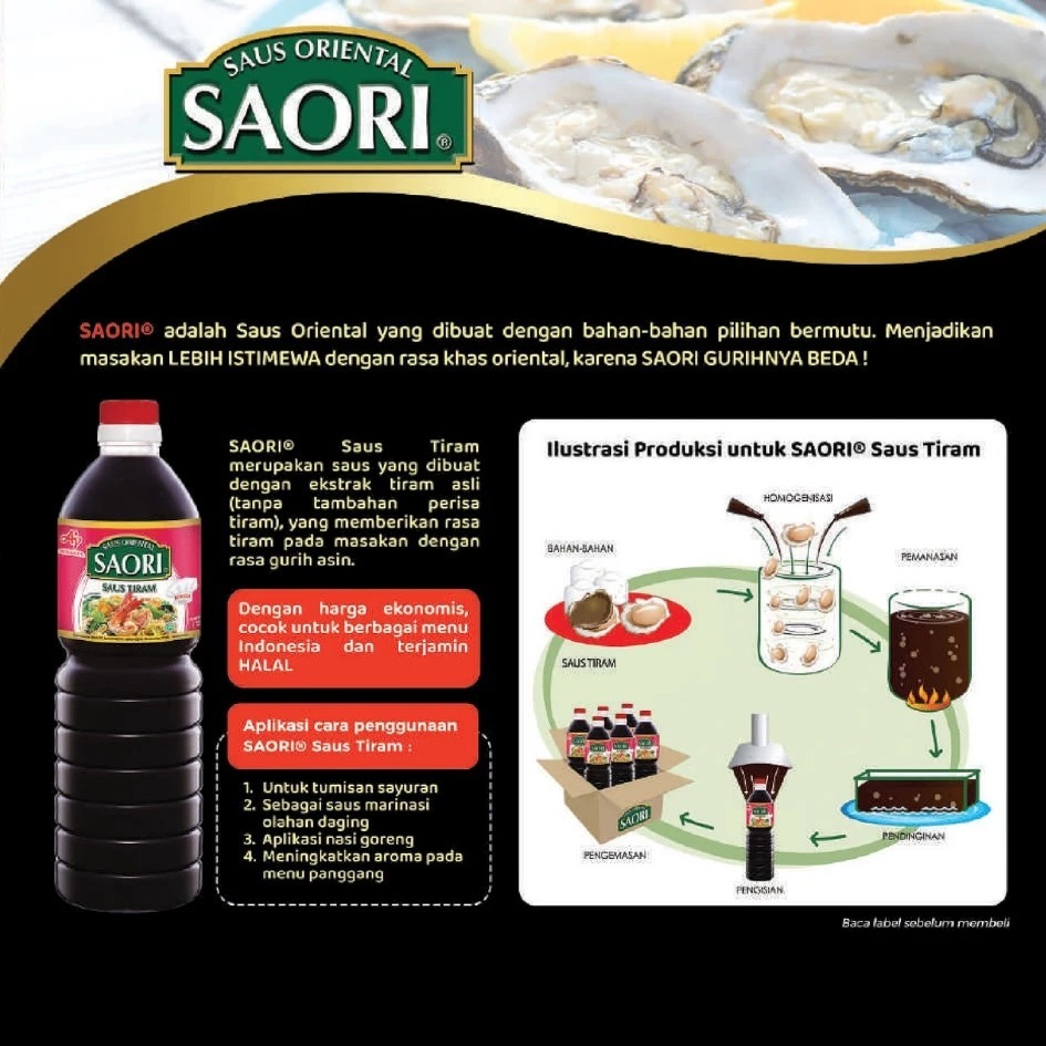 

KTr190 Saori Saus Tiram 1 Liter