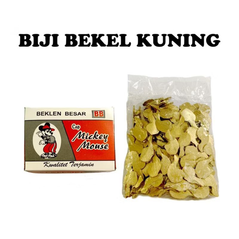 Biji Bekel KUNING Cap MICKEY MOUSE Beklen besar / Biji Bekel BB Kuning