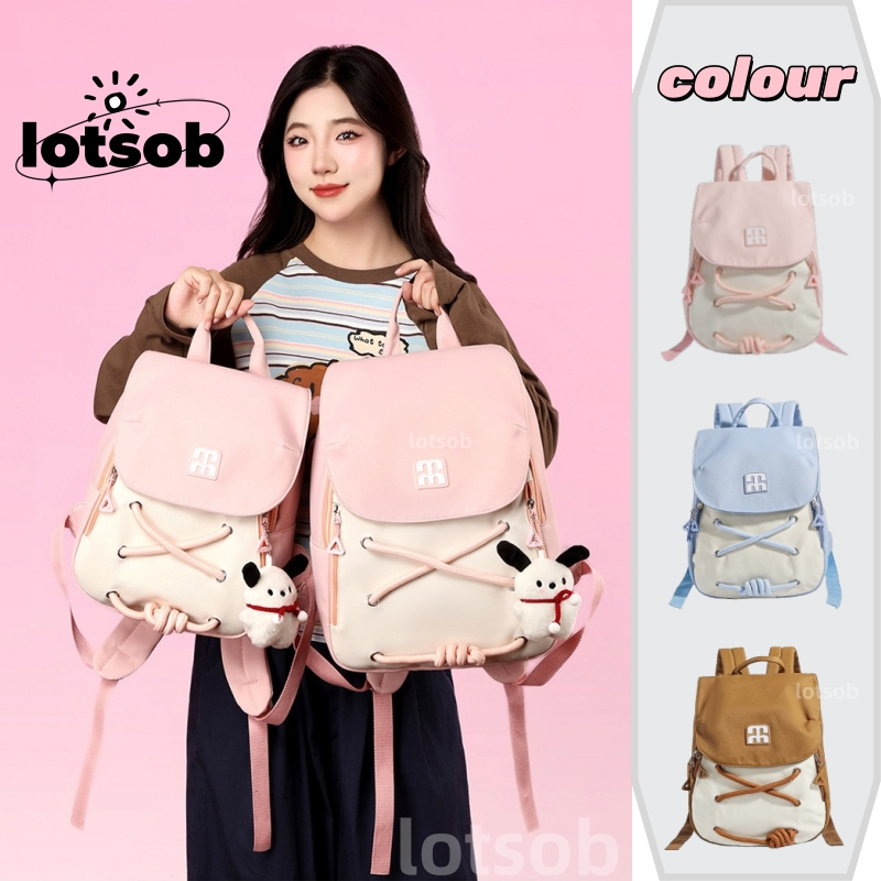 Tas Ransel Wanita Pink/tas kecil wanita/tas ransel kecil/tas ransel wanita korea/tas sekolah korea