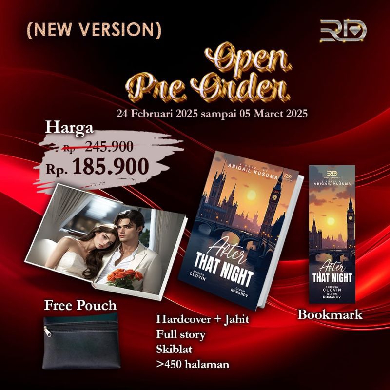 Novel After That Night New Version by Abigail Kusuma (Hard Cover)