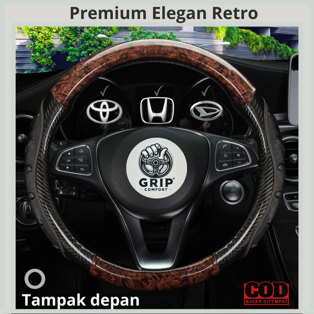 12080 coklat cover stir mobil sarung stir mobil sarung setir cover stir mobil avanza cover setir mob