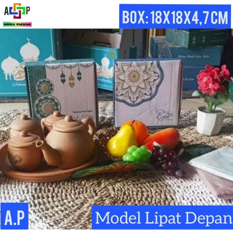 

Box 18x18x4,7 cm/Kardus/Hampers/IdulFitri/Lebaran