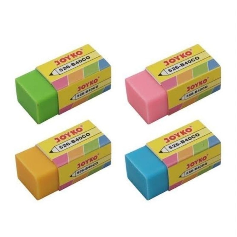 

Ay00! (40 Pcs) Penghapus Joyko 526-B40CO Warna-Warni