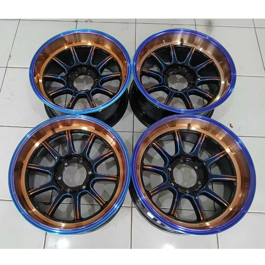 Velg Second Ring 18 lebar 9,5 lubang 6x139 et-5 cocok PAJERO FORTUNER HILUX DLL