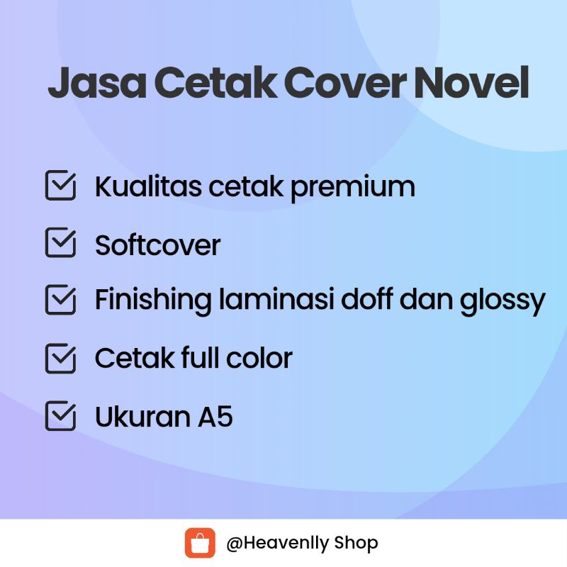 Jasa Cetak Cover Novel