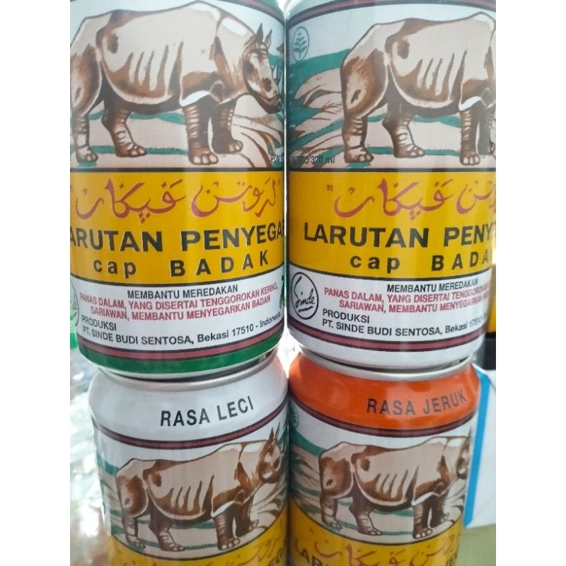 

LARUTAN CAP BADAK KALENG/Larutan penyegar cap badak rasa buah