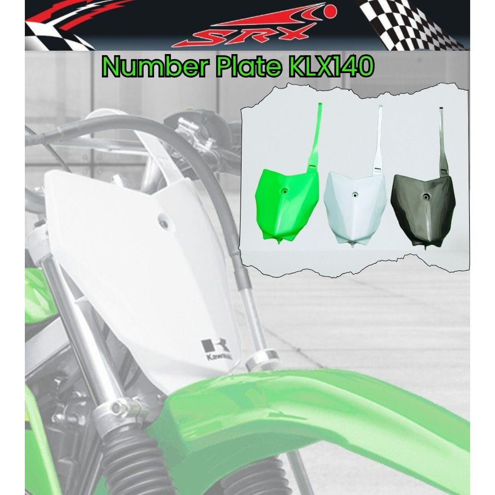Papan Nomor KLX 140 KLX 230, Cover Papan Nomer Start KLX140 KLX230 - SRX Racing