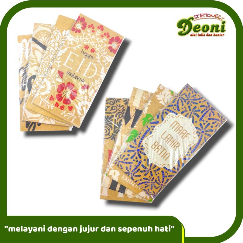 

Capricorn Amplop THR Lebaran / Amplop Idul Fitri Panjang Coklat 5pcs