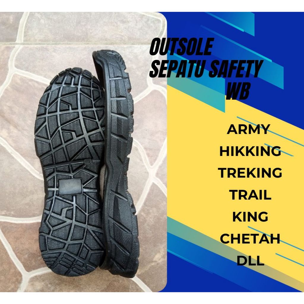 Outsole Alas sepatu safety pria alas sepatu alas sepatu sepatu safety sandal gunung pdl boots King
