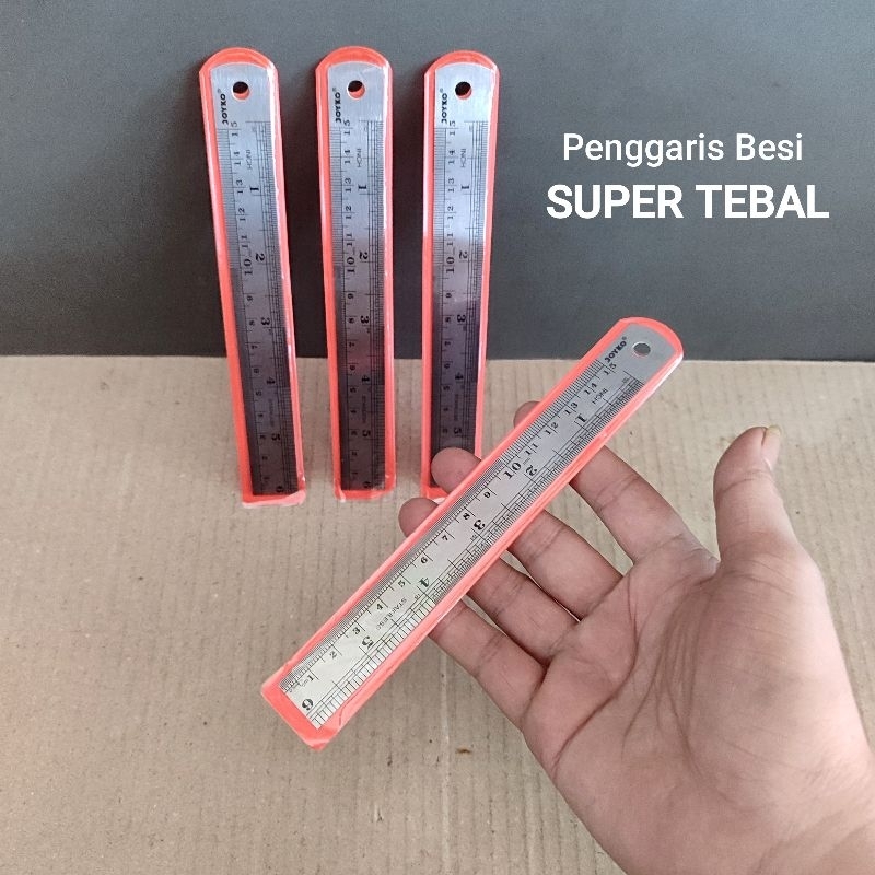 

1 Pcs Penggaris Besi 15 Cm Joyko SUPER TEBAL