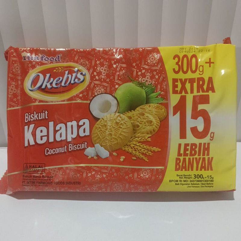 

PROMO!!!!!OKEBIS BISKUIT KELAPA 300GR