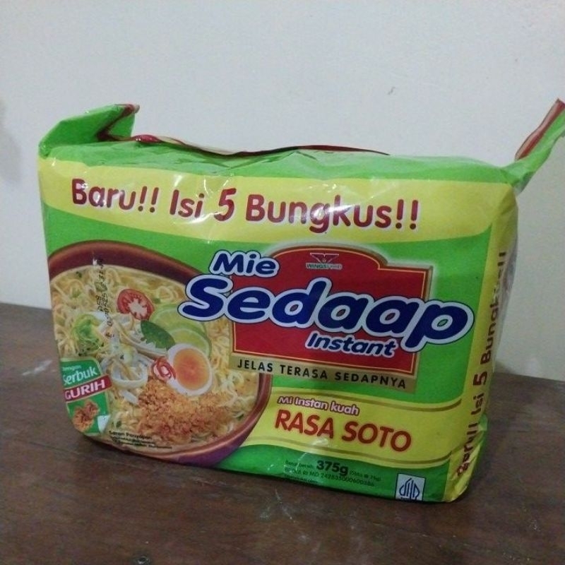 

Mie Sedaap Soto 375g/isi 5 x 75g