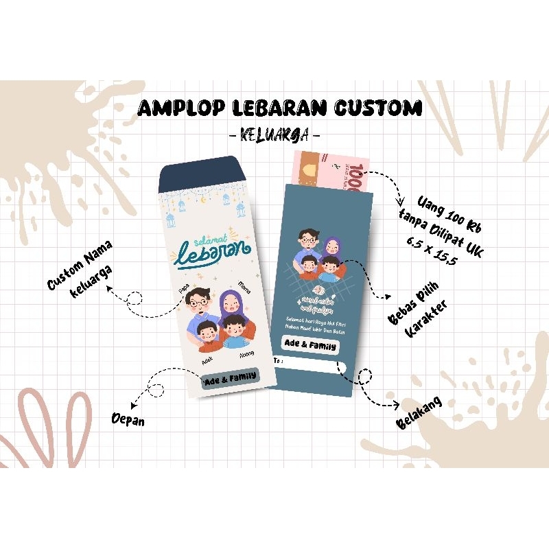 

AMPLOP LEBARAN KELUARGA CUSTOM 2025