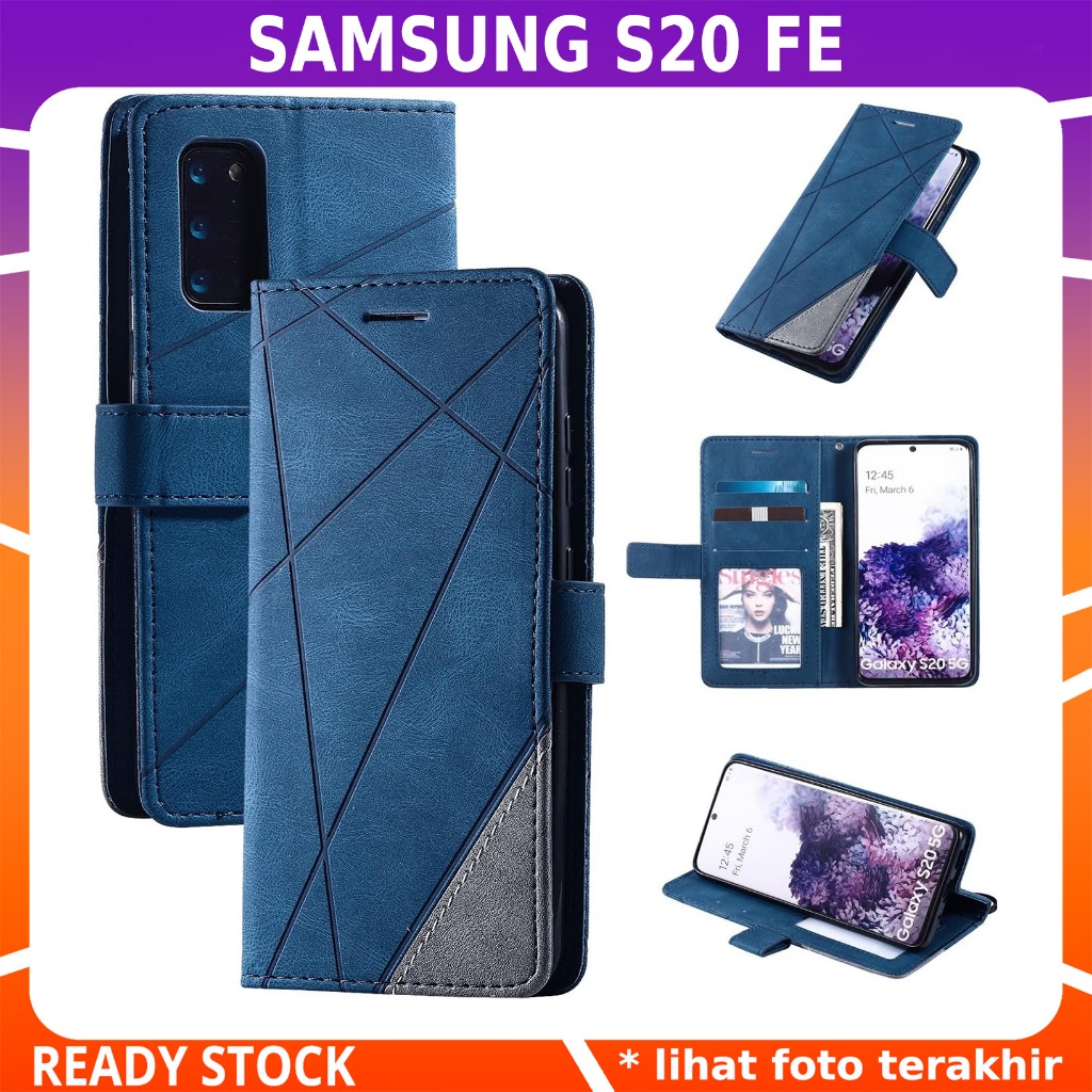 Premium Leather Wallet Flip Case with Stand SAMSUNG GALAXY S20 FE