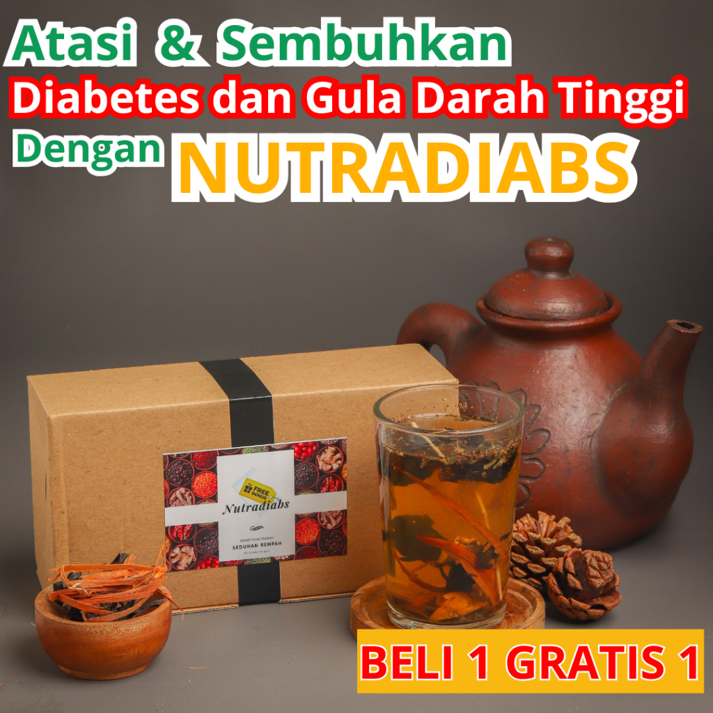 

(Beli 1 Free 1) Herbal NUTRADIABS Atasi Diabetes Gula Darah Tinggi Kebas & Kesemutan