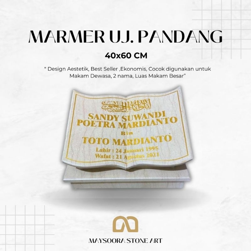 BATU NISAN BUKU MARMER 40X60 CM