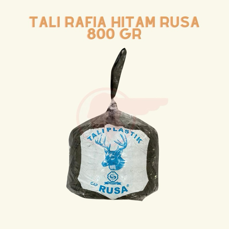 

Tali Rafia Hitam Rusa 800 Gram & 1 KG