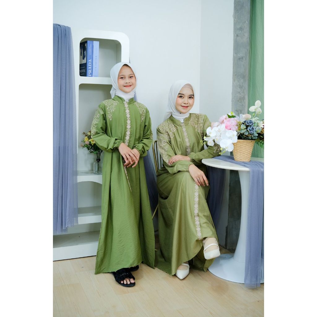 GAMIS INAYAH COUPLE DRESS Gamis Ibu dan Anak Cantik Gamis Couple Gamis Ibu dan Anak Terlaris Muslim 