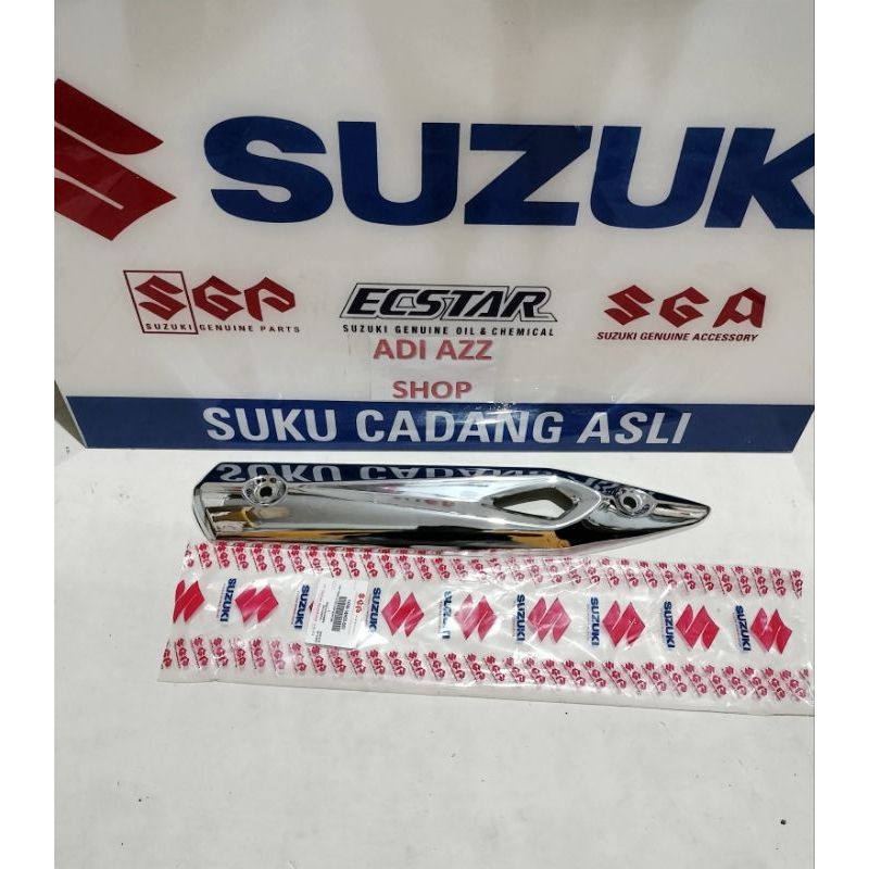 tameng knalpot cover knalpot anti panas SHOGUN 125 FL SP RR ROBOT ORIGINAL SGP SUZUKI