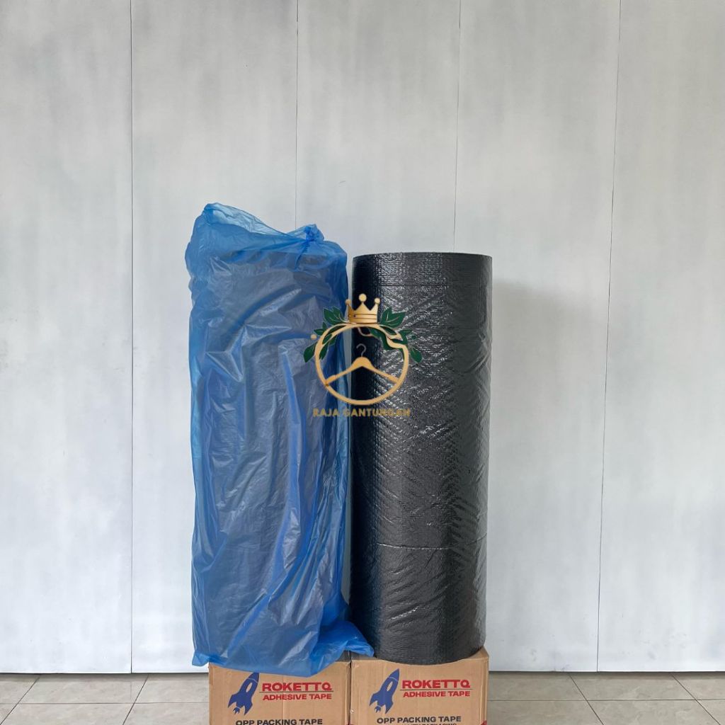 

Bubble Wrap Hitam Tebal Premium 3 KG x 50 MTR x 1,25 MTR