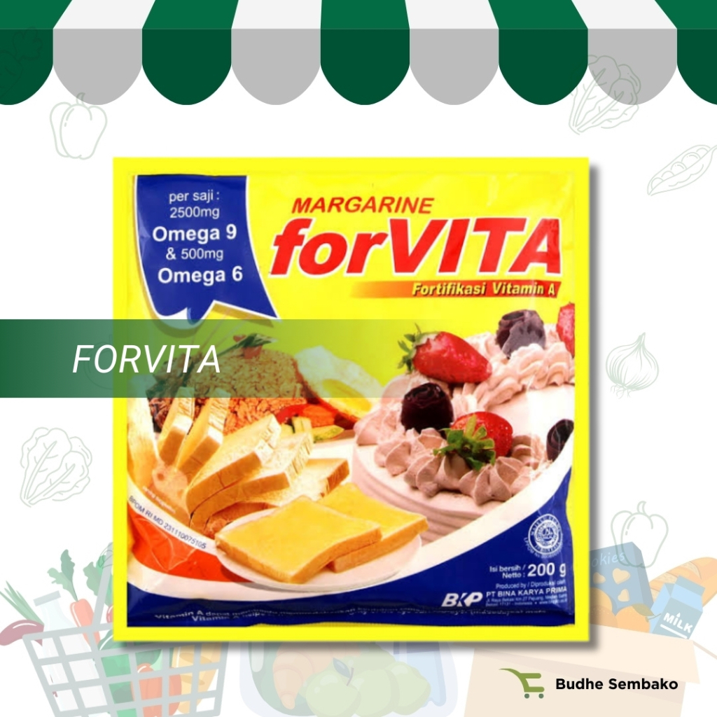 

FORVITA MARGARINE MENTEGA 200 GR