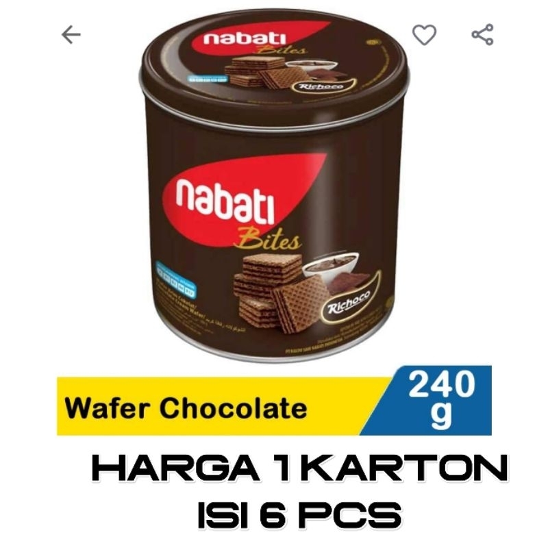 

[ISI 6 ] Nabati Richoco Kaleng 240gr 1 Karton