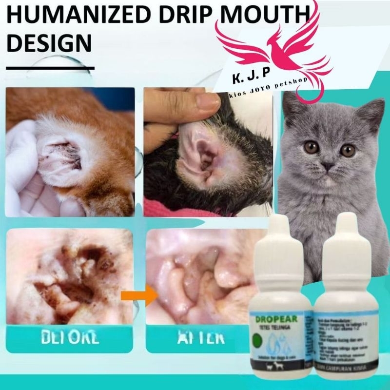 Obat tetes telinga kucing OBAT CONGEK bau telinga pada kucing & anjing obat rutin dipakai ketika tel