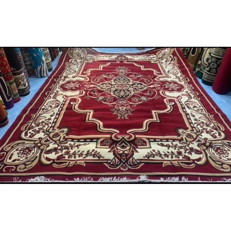 karpet motif turki ukuran jumbo 300x400 cm(3x4 meter) bonus karpet ukuran 115 x 155 cm