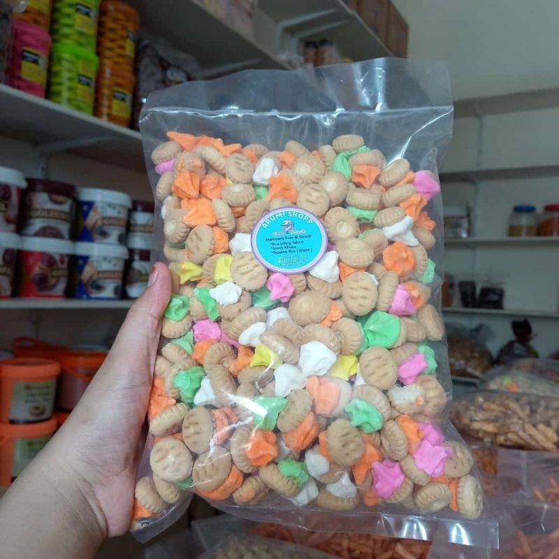 

biskuit gem bunga 500g & 1 ball (4,5kg)