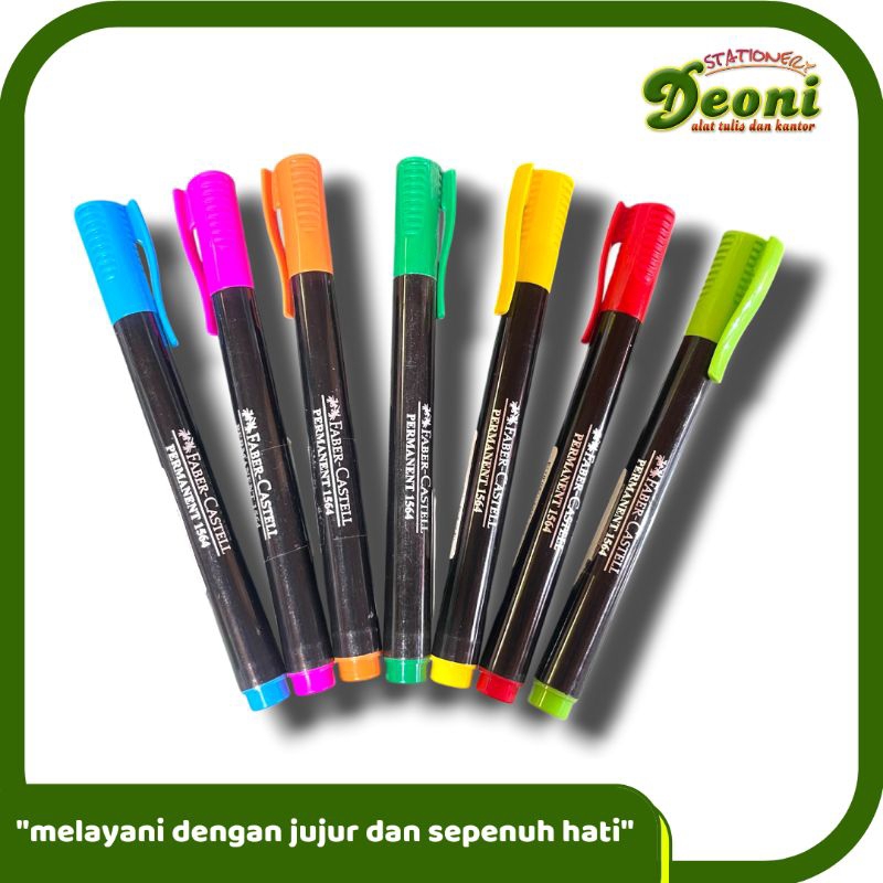 

FABER CASTELL Slim Spidol Permarent 7 Warna