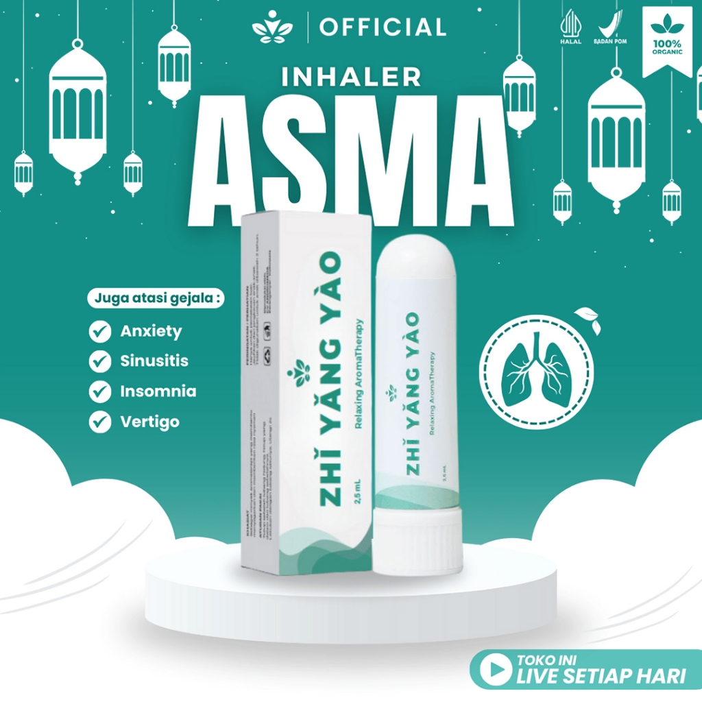 ZHI YANG YAO Inhaler Asma Nafas Sesak Terapi Pernafasan Meredakan Gejala Asma Inhaler Asma Semprot O