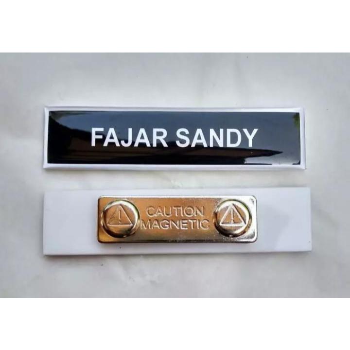 

PAPAN NAMA AKRILIK MAGNET/NAMA DADA/NAME TAG/PIN NAMA