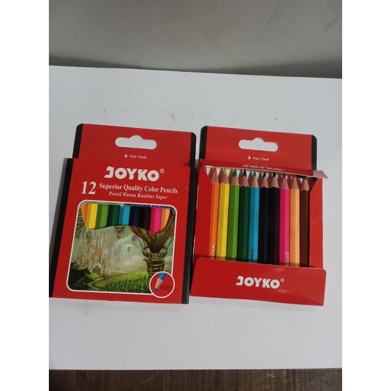 

Pewarna Clear Pensil 12 Warna Joyko Pendek