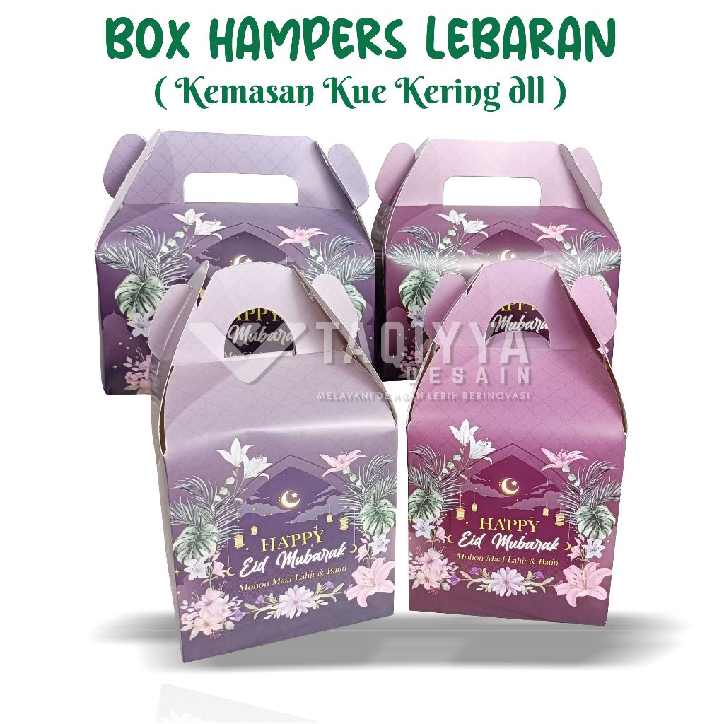 

GABLE BOX LEBARAN / BOX HAMPERS IDUL FITRI / PAPERBAG BINGKISAN DUS PARCEL HARI RAYA KEMASAN KUE KERING GABLE BOX DESAIN ELEGANT