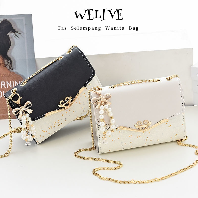 Tas Import Cantik Tas Pesta Jelly Gantungan Mutiara Tas Selempang Wanita Import Tas Fashion Wanita
