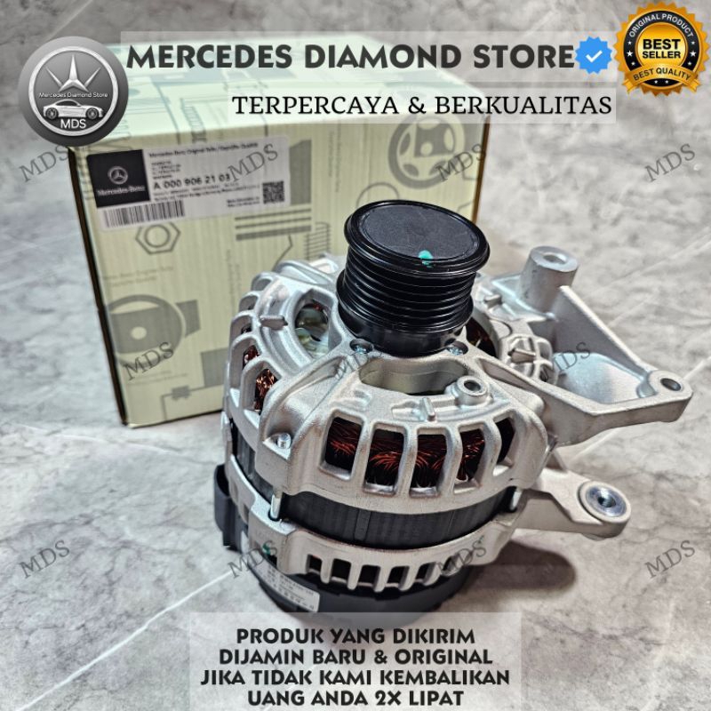 Dinamo Alternator Ampere 150A 14V Mercedes Benz M274 W205 C180 C200 C250 Original A0009062103