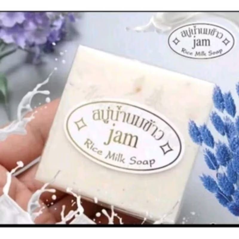 JAM RICE MILK SOAP GLUTA + COLLAGEN Sabun Susu Beras Original