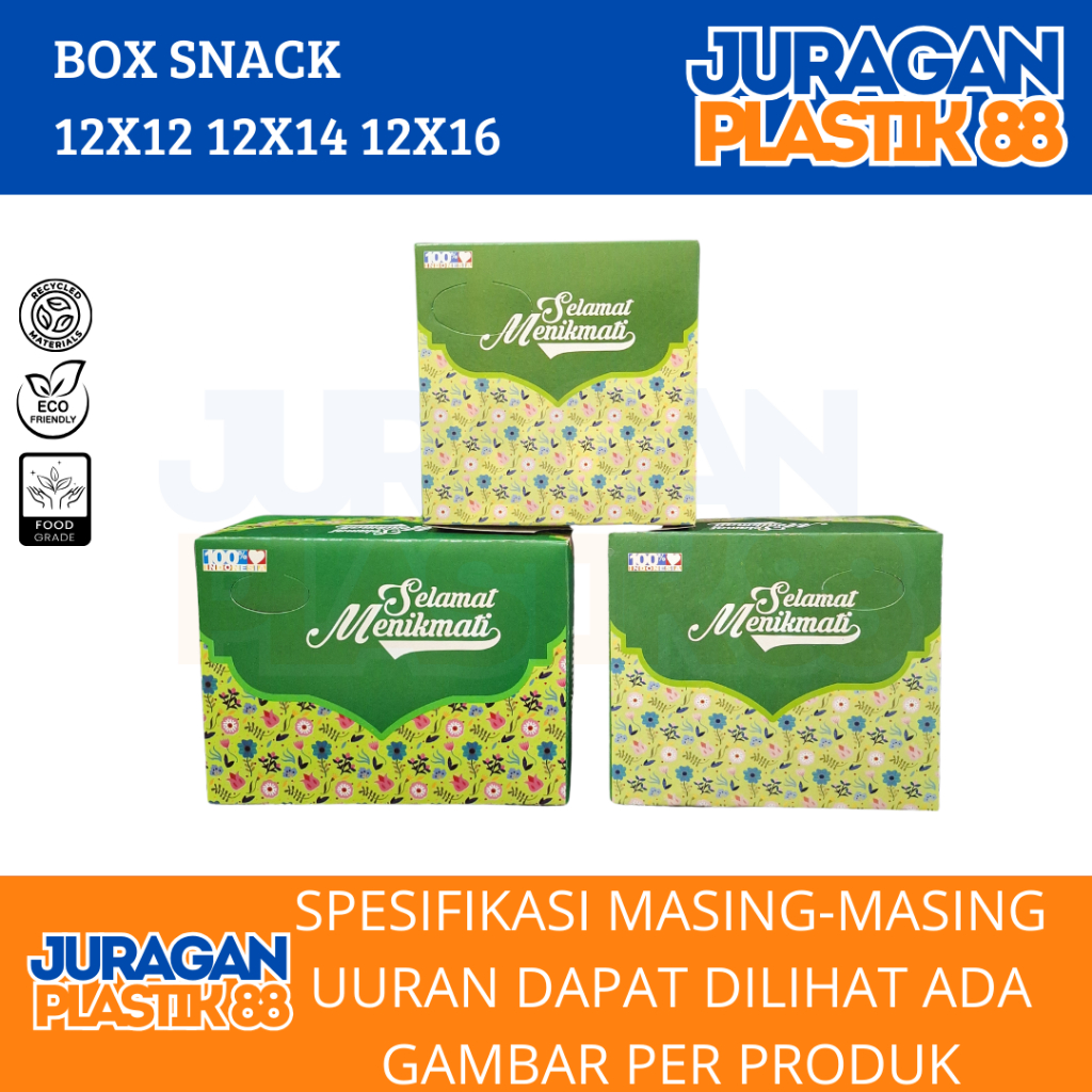 

Box Snack 12x12 Dus Kotak Kue Roti Motif Young Uk 12 x 12