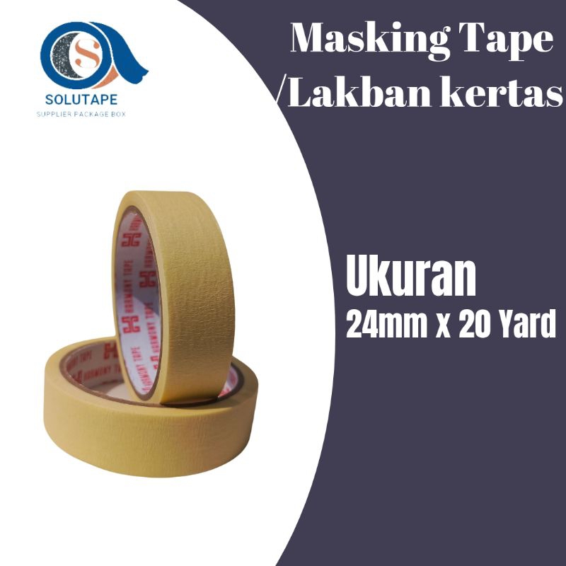 

Isolasi Masking Tape 24mm Lakban Selotip Kertas Harmony Termurah